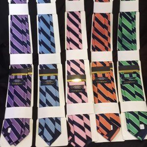 CLUB ROOM STRIPED NECK TIE (Multi-colors available)